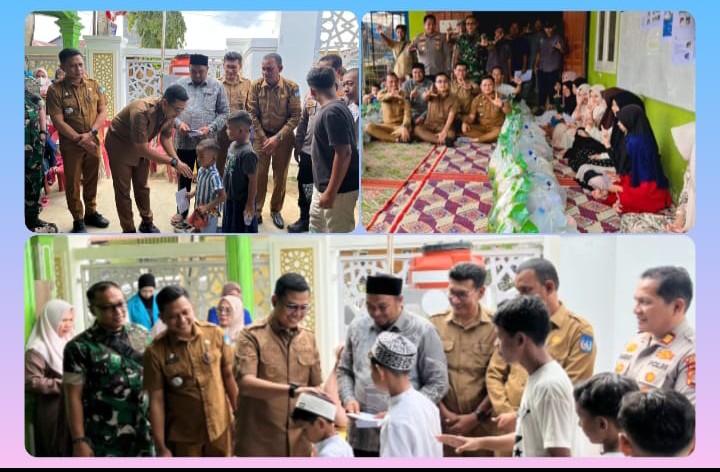 Walikota Langsa Salurkan Bantuan Sembako untuk 63 Anak Yatim, Di Gampong Sidorejo