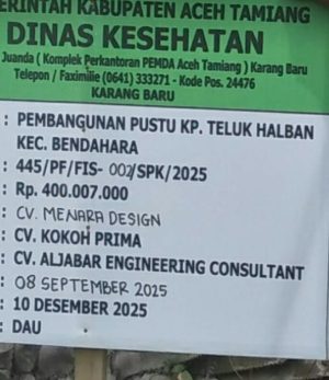 Pendiri LSM Bungoeng Lam Jaroe, Akan Suratkan dan Pertanyakan Terkait Proyek dan Pemasangan Paving Blok Pustu, Rantau Rakam, Kec.Bendahara, Kab.Aceh Tamiang