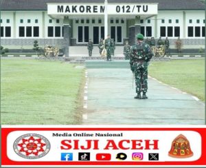 Korem 012/TU Gelar Upacara Mingguan, Kokohkan Jiwa Korsa Prajurit