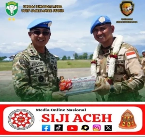 Pangdam IM Sambut Kepulangan Satgas Yonmek TNI Konga XXIII-S/UNIFIL di Aceh Besar